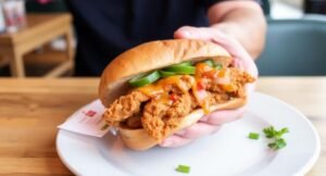 Nashville hot chicken sandwich