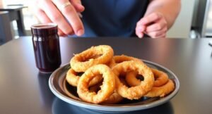 Crispy Golden Onion Rings in Texas Milan's Kitchen