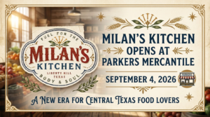 Milans Kitchen Opens Sept 4, 2026 at Parkers Mercantile